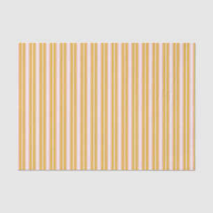 Elegant Roze en Mustard French Ticking Stripes Tissuepapier