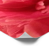 Elegant Roze en Oranje Floral Art Poster (Hoek)