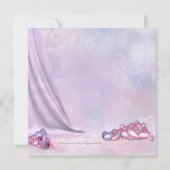 Elegant roze en Paarse Baby shower Kaart (Achterkant)