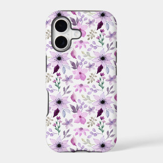 Elegant roze en paarse bloempatroon