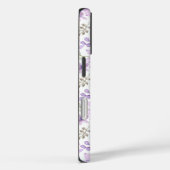 Elegant roze en paarse bloempatroon Case-Mate iPhone case (Achterkant / Rechts)