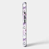 Elegant roze en paarse bloempatroon Case-Mate iPhone case (Achterkant / Links)