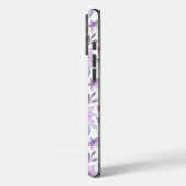 Elegant roze en paarse bloempatroon Case-Mate iPhone case (Achterkant / Links)