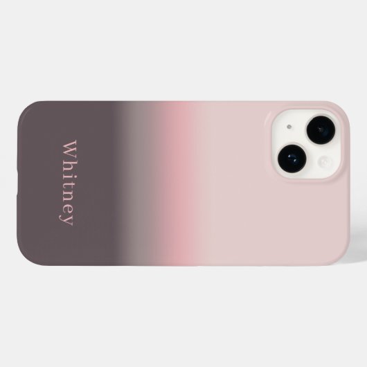 Elegant roze en Paarse Case-Mate iPhone Case (Achterkant (horizontaal))