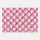Elegant roze en Paarse diamantpatronen Inpakpapier Vel (Voorkant)