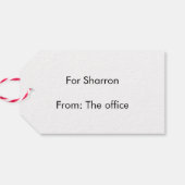 Elegant roze en paarse marmer cadeaulabel (Achterkant Horizontaal)