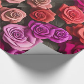 Elegant roze en rode Rozen Cadeaupapier (Hoek)
