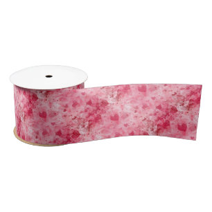 Elegant roze en rood hart lint 3-inch breedbeeld
