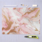 Elegant roze en roze gouden folie marmer tissuepapier (Craft)