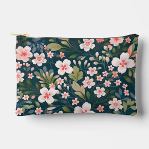 Elegant roze en wit bloemmotief etui