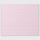 Elegant roze en wit Gingham patroon Cadeaupapier (Vlak)