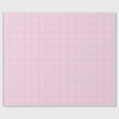 Elegant roze en wit Gingham patroon Cadeaupapier (Vlak)