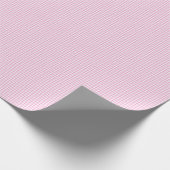 Elegant roze en wit Gingham patroon Cadeaupapier (Hoek)
