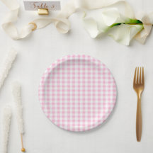 Elegant roze en wit Gingham patroon
