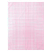 Elegant roze en wit Gingham patroon Tafelkleed (Voorkant)