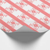 Elegant roze en wit papier voor het verpakken van (Hoek)