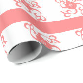 Elegant roze en wit papier voor het verpakken van (Rol Hoek)