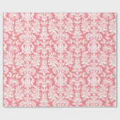 Elegant roze en witte vlindermaskers cadeaupapier (Vlak)