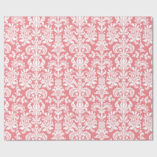 Elegant roze en witte vlindermaskers cadeaupapier (Vlak)