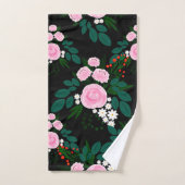 Elegant roze en witte waterverf Verf Bad Handdoek (Handdoek)