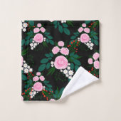 Elegant roze en witte waterverf Verf Bad Handdoek (Wasdoekje)