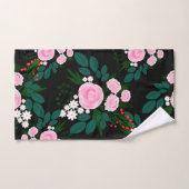 Elegant roze en witte waterverf Verf Bad Handdoek (Handdoek)