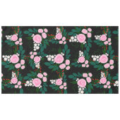 Elegant roze en witte waterverf Verf Tafelkleed (Voorkant (Horizontaal))