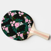 Elegant roze en witte waterverf Verf Tafeltennisbatje (Zijkant)