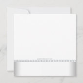 Elegant roze en zilveren Baby shower Kaart (Achterkant)