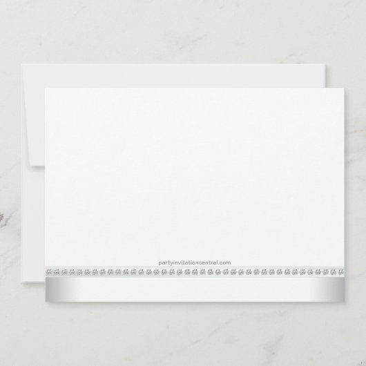 Elegant roze en zilveren Twin Girl Baby shower Kaart (Achterkant)