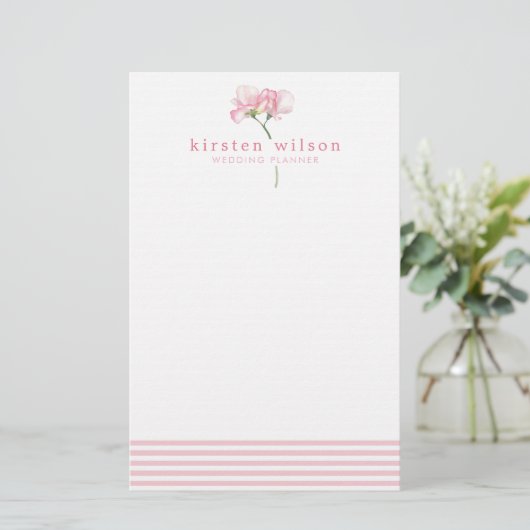 Elegant roze en zoete peren - speciaal aangepast briefpapier (Staand voorkant)
