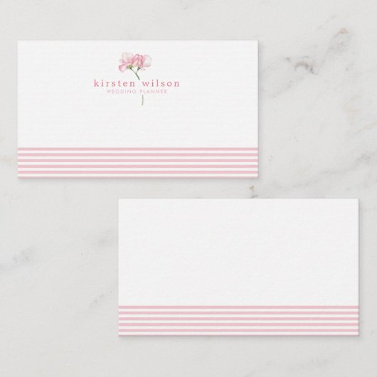 Elegant roze en zoete peren - speciaal aangepast notitiekaartje (Voorkant / Achterkant)