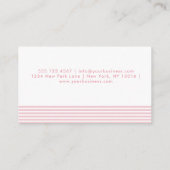 Elegant roze en zoete peren - speciaal aangepast visitekaartje (Achterkant)