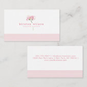 Elegant roze en zoete peren - speciaal aangepast visitekaartje (Voorkant / Achterkant)