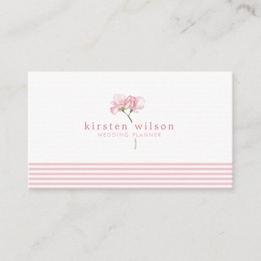 Elegant roze en zoete peren - speciaal aangepast visitekaartje (Voorkant)