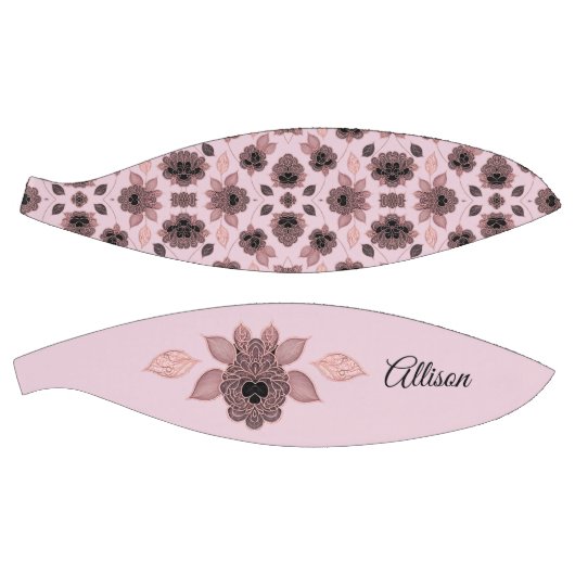 Elegant roze en zwart kant in  stijl, basketbal (Panelen)