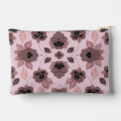 Elegant roze en zwart kant in  stijl etui (Achterkant)