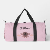 Elegant roze en zwart kant in stijl plunjezak (Voorkant)