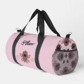 Elegant roze en zwart kant in stijl plunjezak (Rechterhoek)