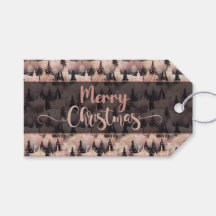 Elegant roze en zwart Kerstdorp