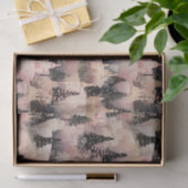 Elegant roze en zwart kerstdorp tissuepapier (Geschenk)