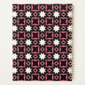 Elegant roze en zwart patroon met foto sociaal planner (Achterkant)