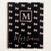 Elegant roze en zwart, speciaal gebanner planner (Voorkant)