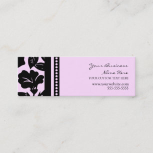 Elegant roze en zwarte Visitekaartjes