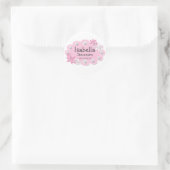 elegant roze etiket (Tas)