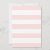 Elegant roze flamingo Baby Shower Invitations Kaart (Achterkant)