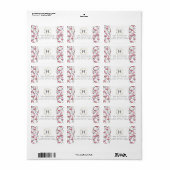 Elegant roze Flamingo Dalmatian Stippen gepersonal Etiket (Full Sheet)