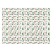 Elegant roze flamingo Tropical Leaves Pattern Sher Tafelkleed (Voorkant (Horizontaal))