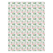 Elegant roze flamingo Tropical Leaves Pattern Sher Tafelkleed (Voorkant)