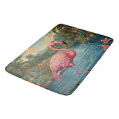 Elegant roze flamingo tropisch paradijs badmat (Gekanteld)